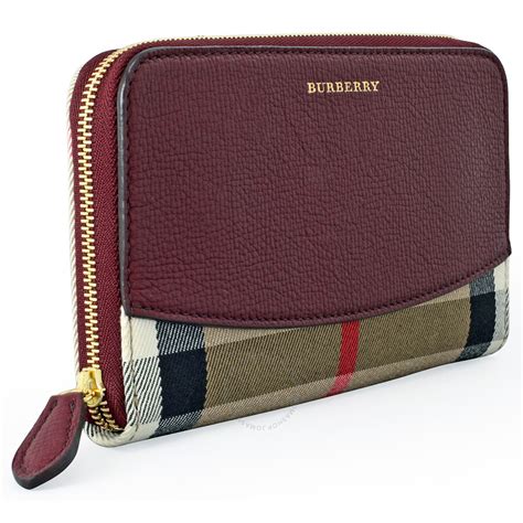 burberry zip wallet red|burberry outlet wallet.